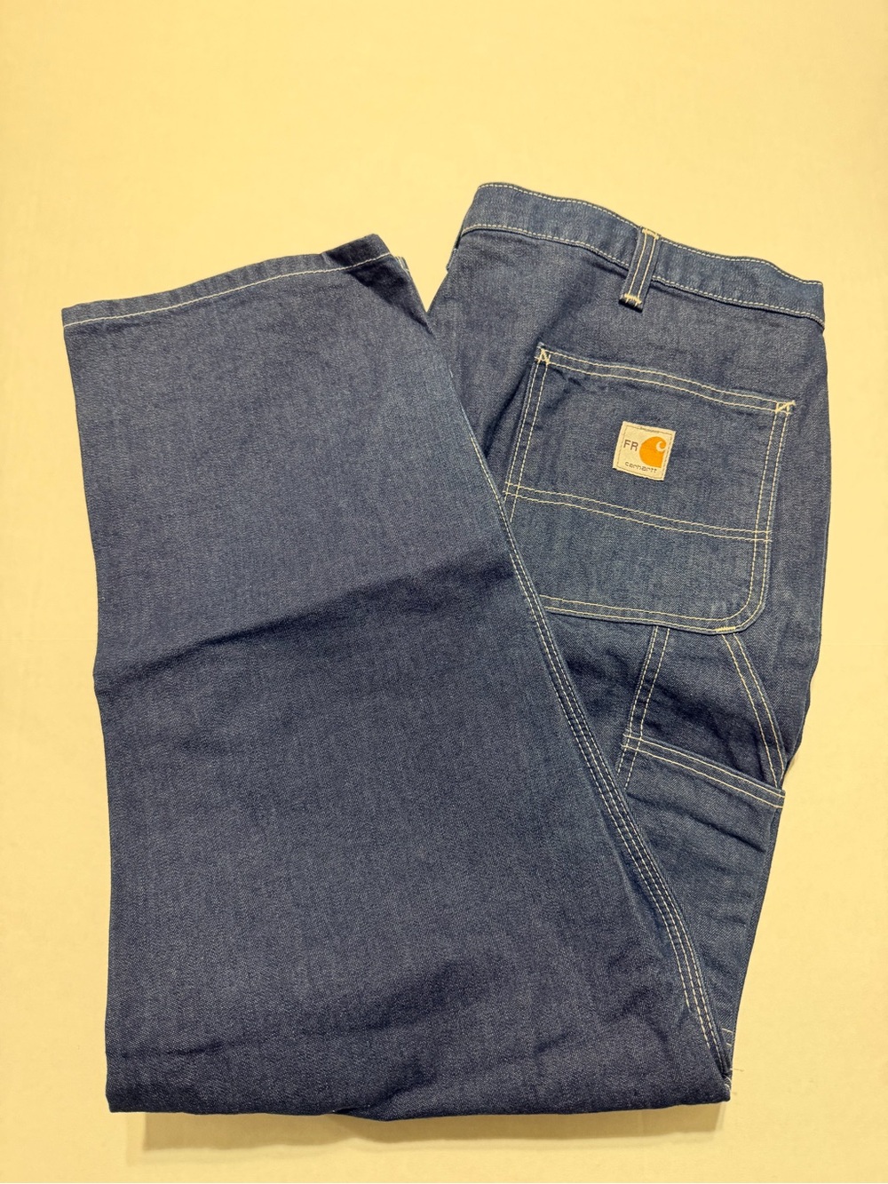 Carhartt Men's Blue Denim Work Jeans -42x30 NEW